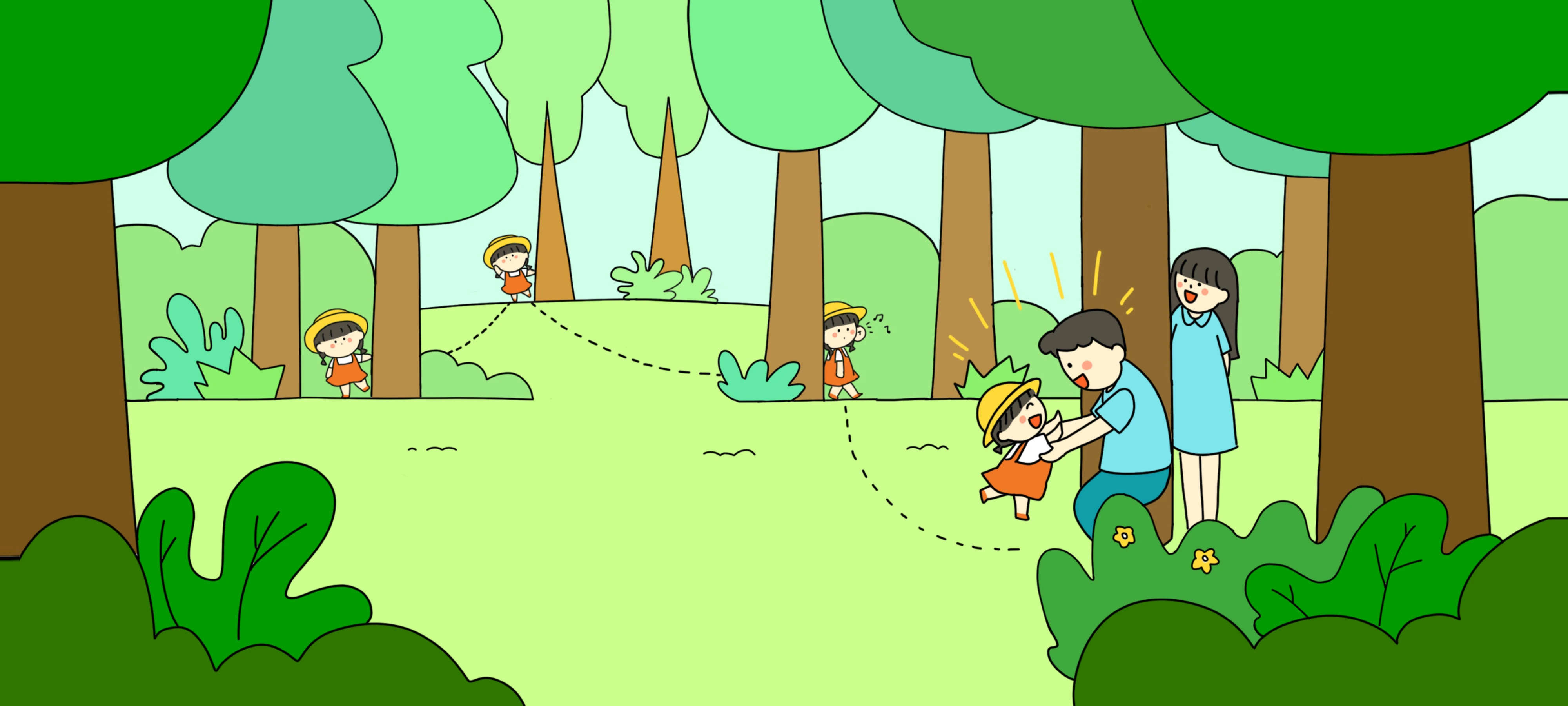 Forest Hide-and-Seek, step 3