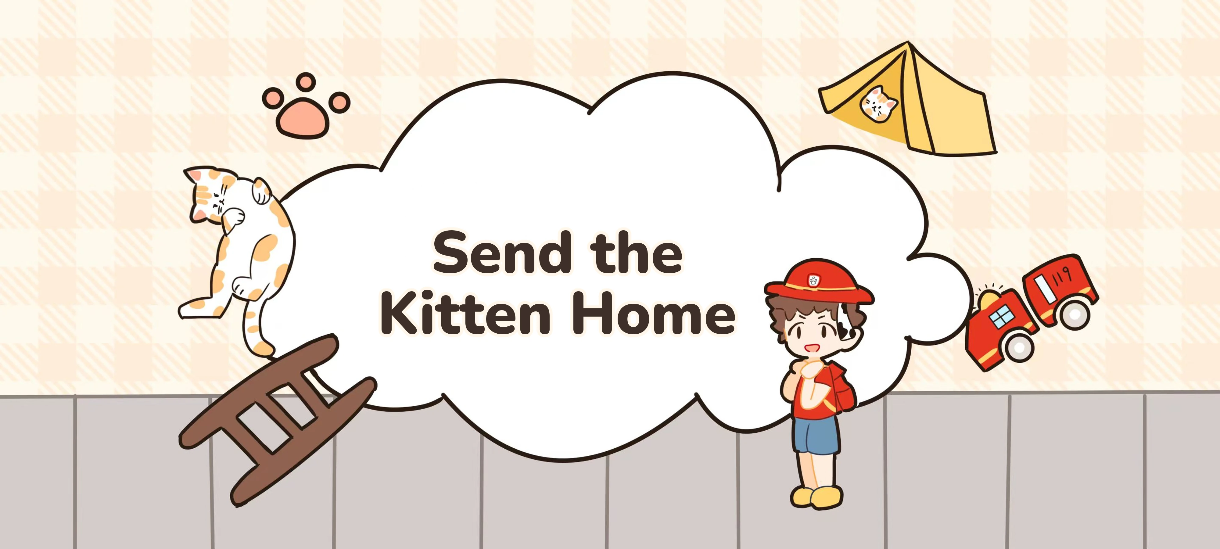 Send the Kitten Home activity illustration