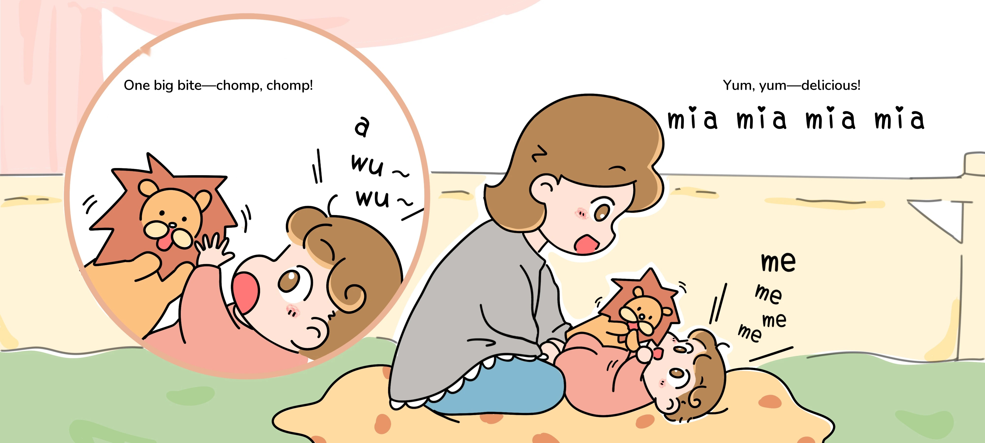 Talk with the Little Lion, step 3