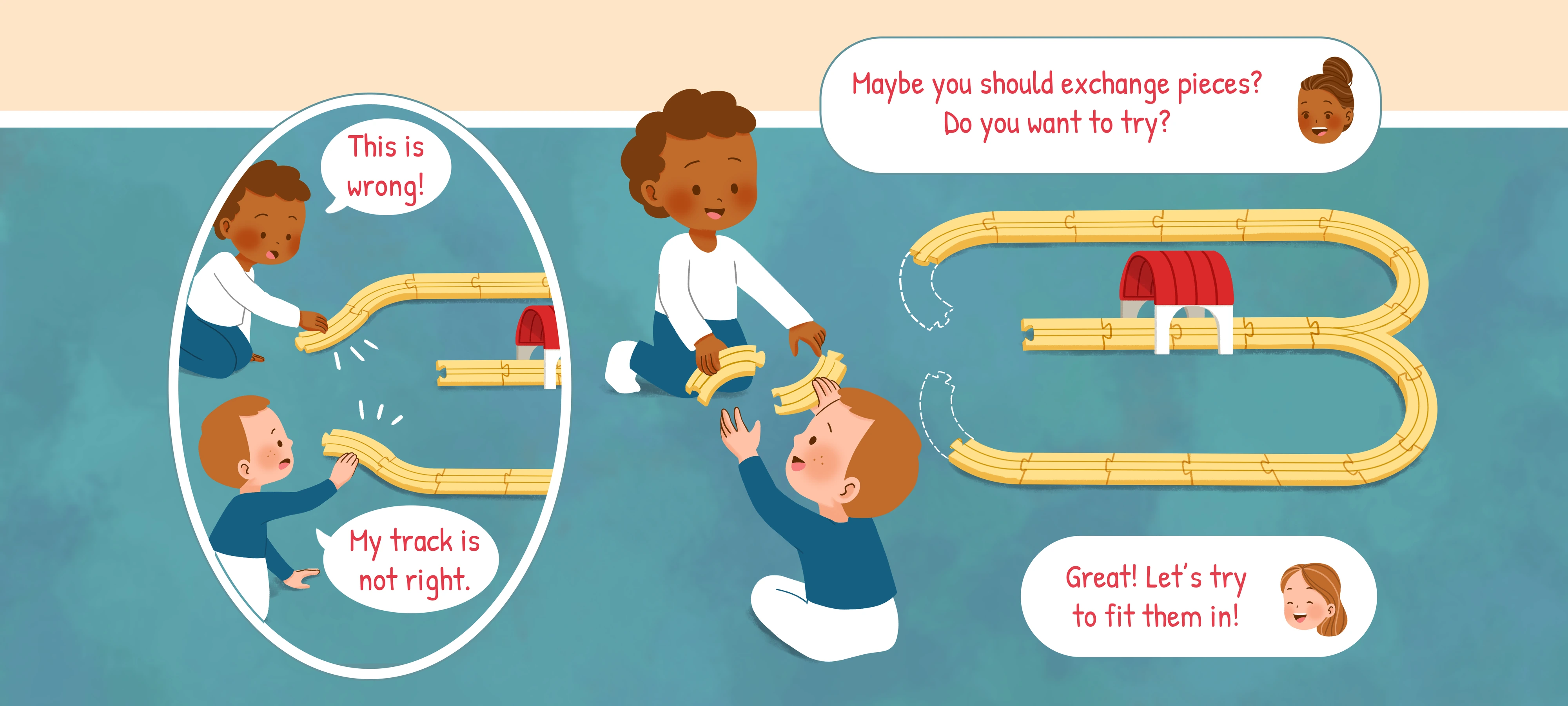 Build a Train Set Together 2, step 2