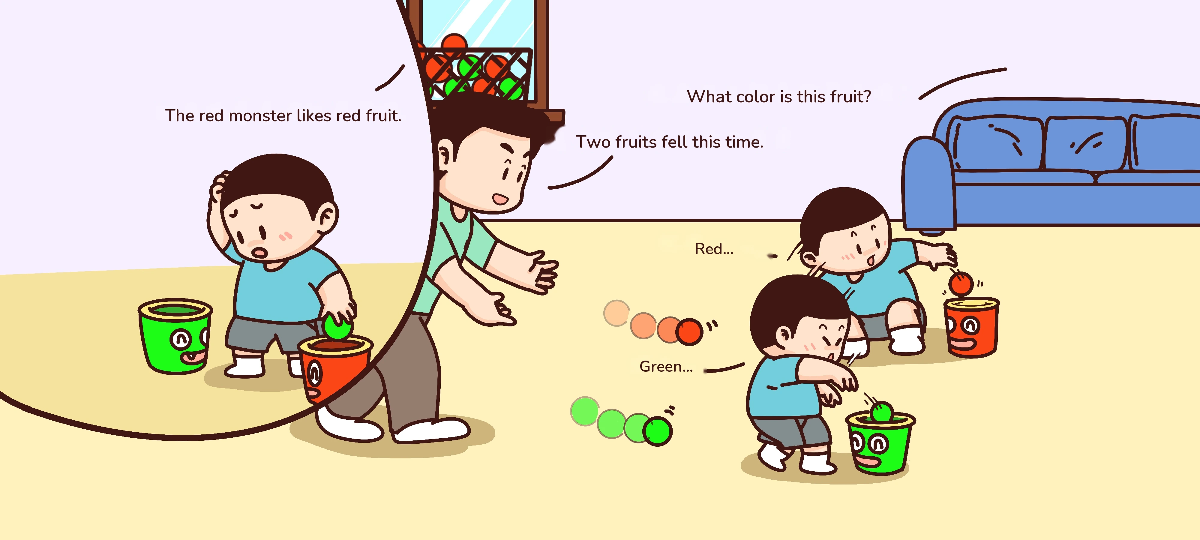 Feed the Color Monsters, step 3