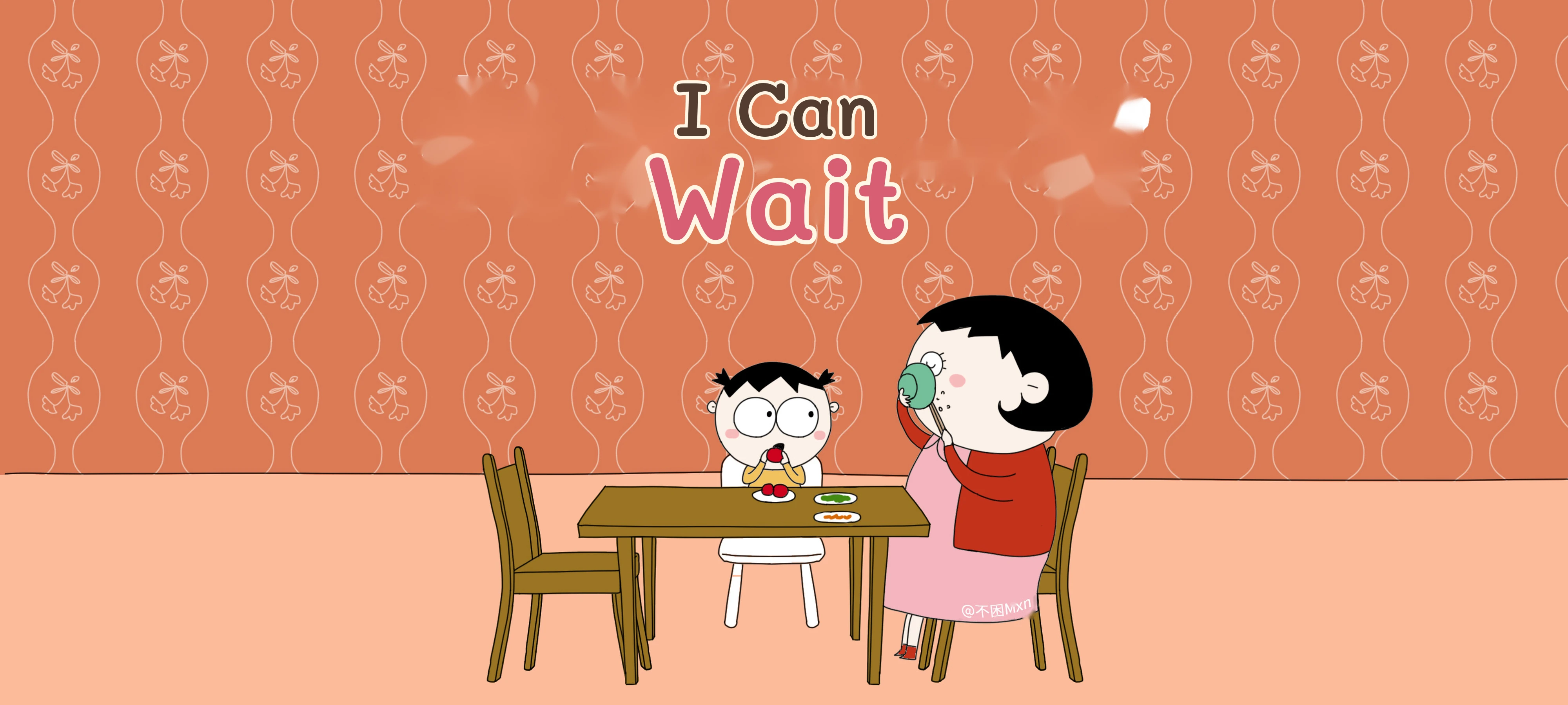 I Can Wait a Little activity illustration