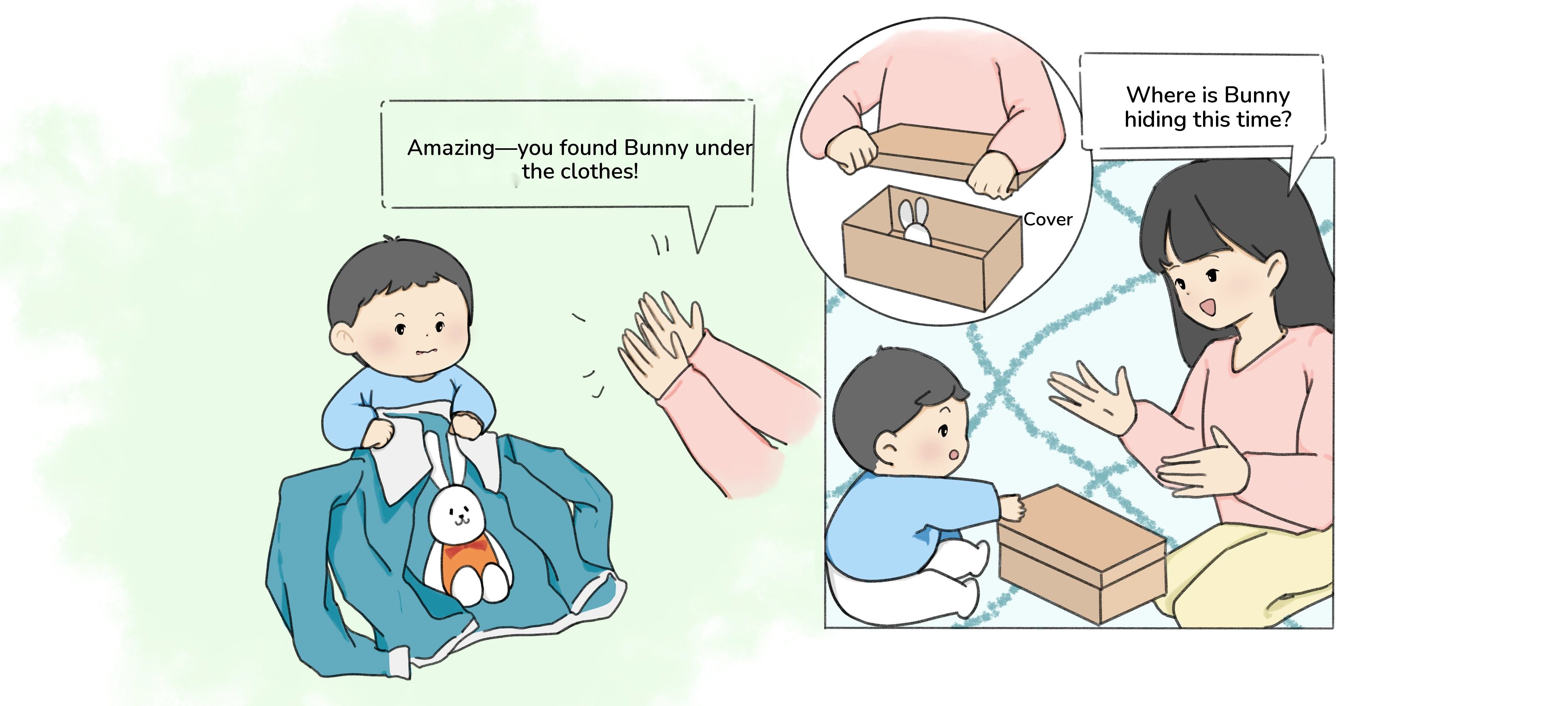 Where Is Bunny Hiding?, step 3