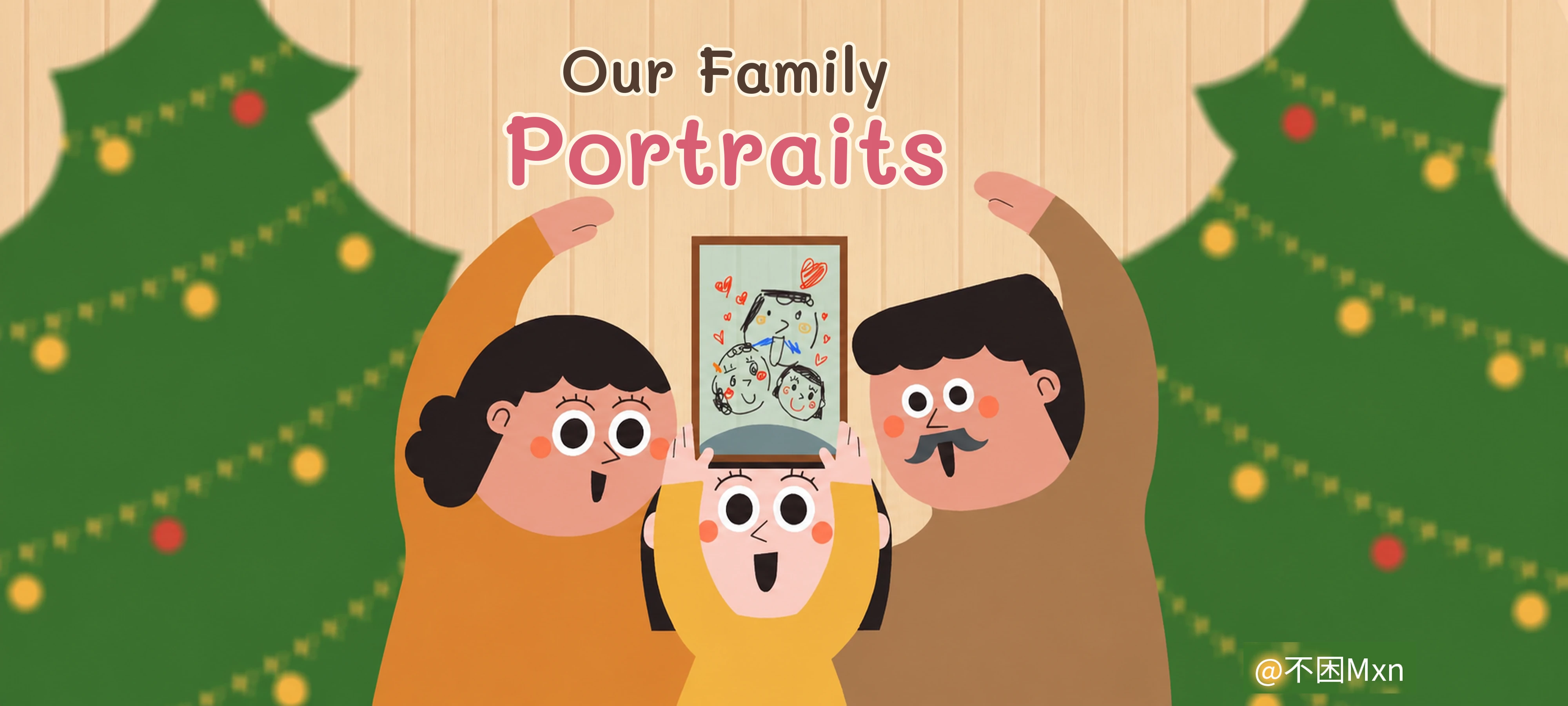 Our Family Portraits activity illustration