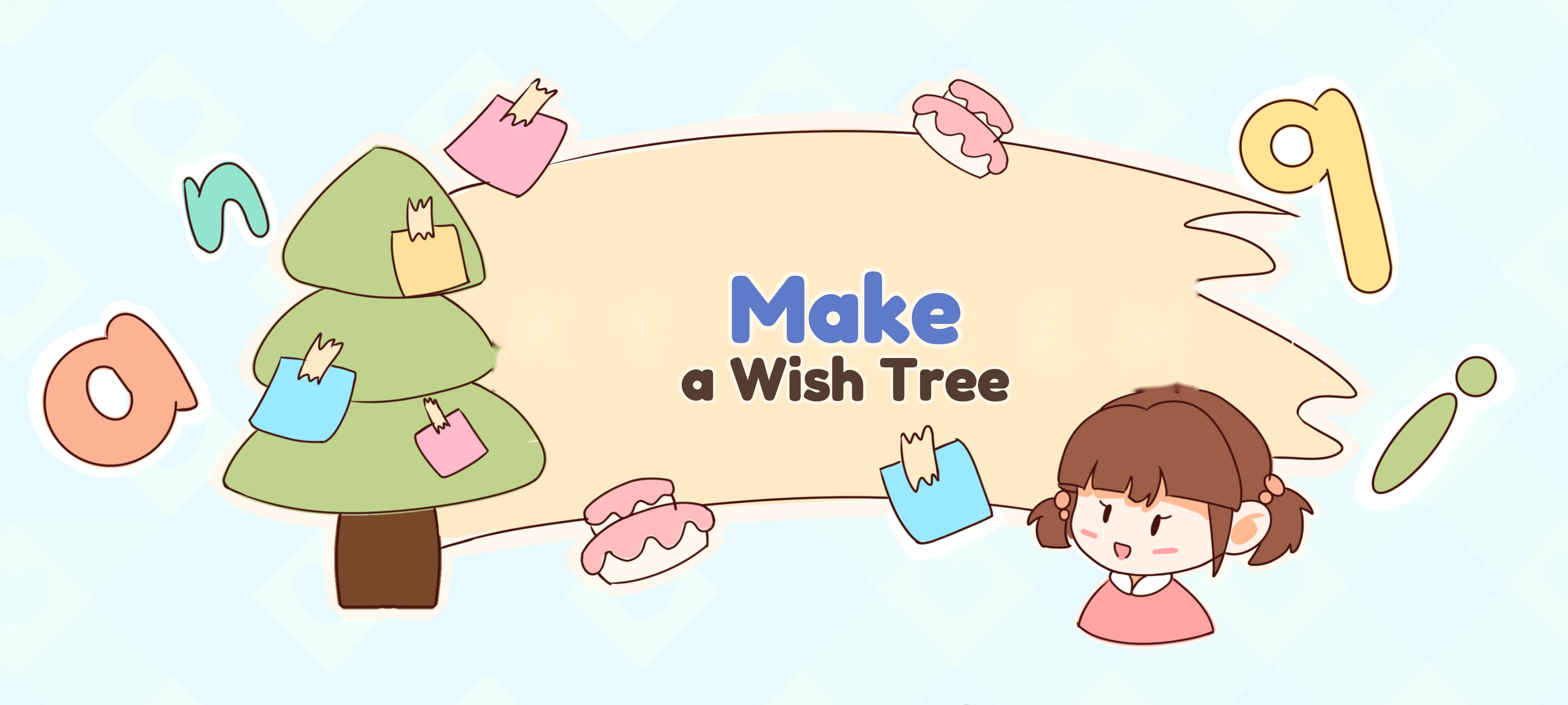 Make a Wish Tree activity illustration