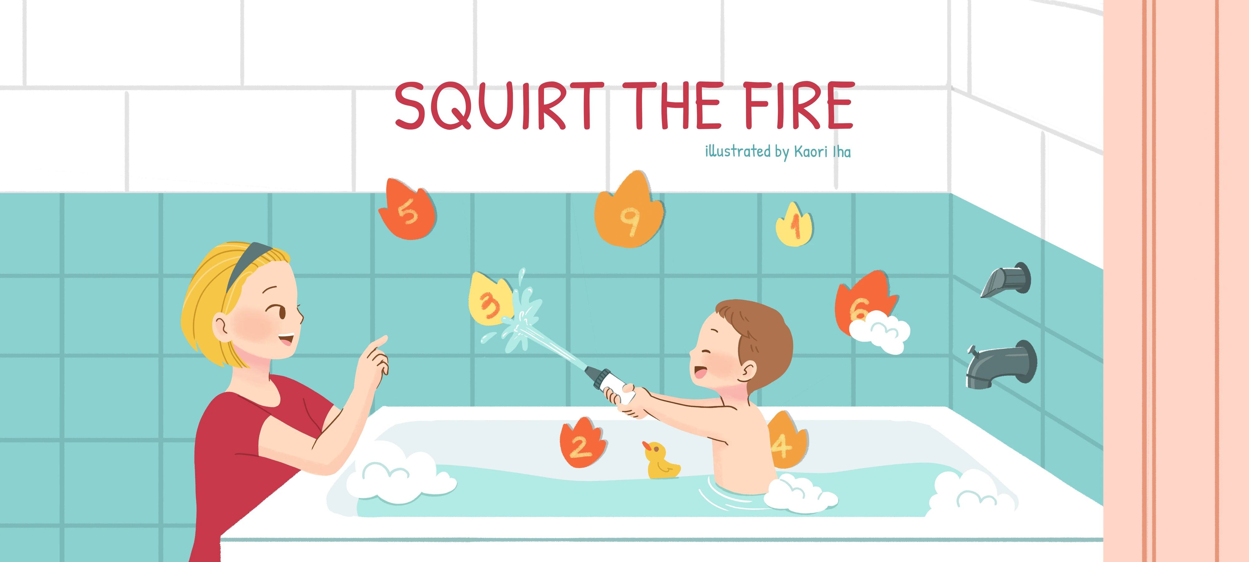 Squirt the Fire activity illustration