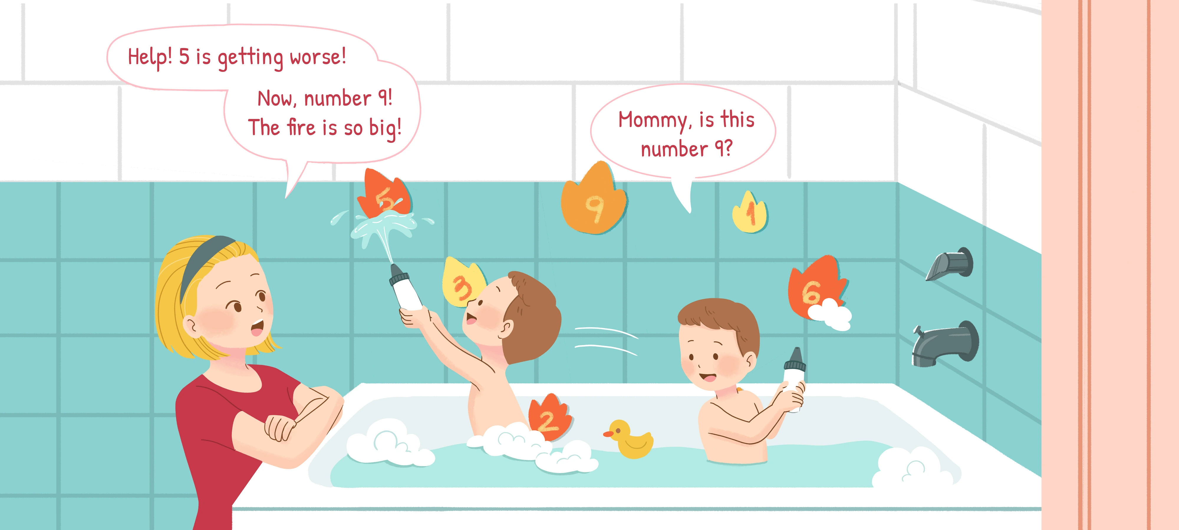 Squirt the Fire, step 2