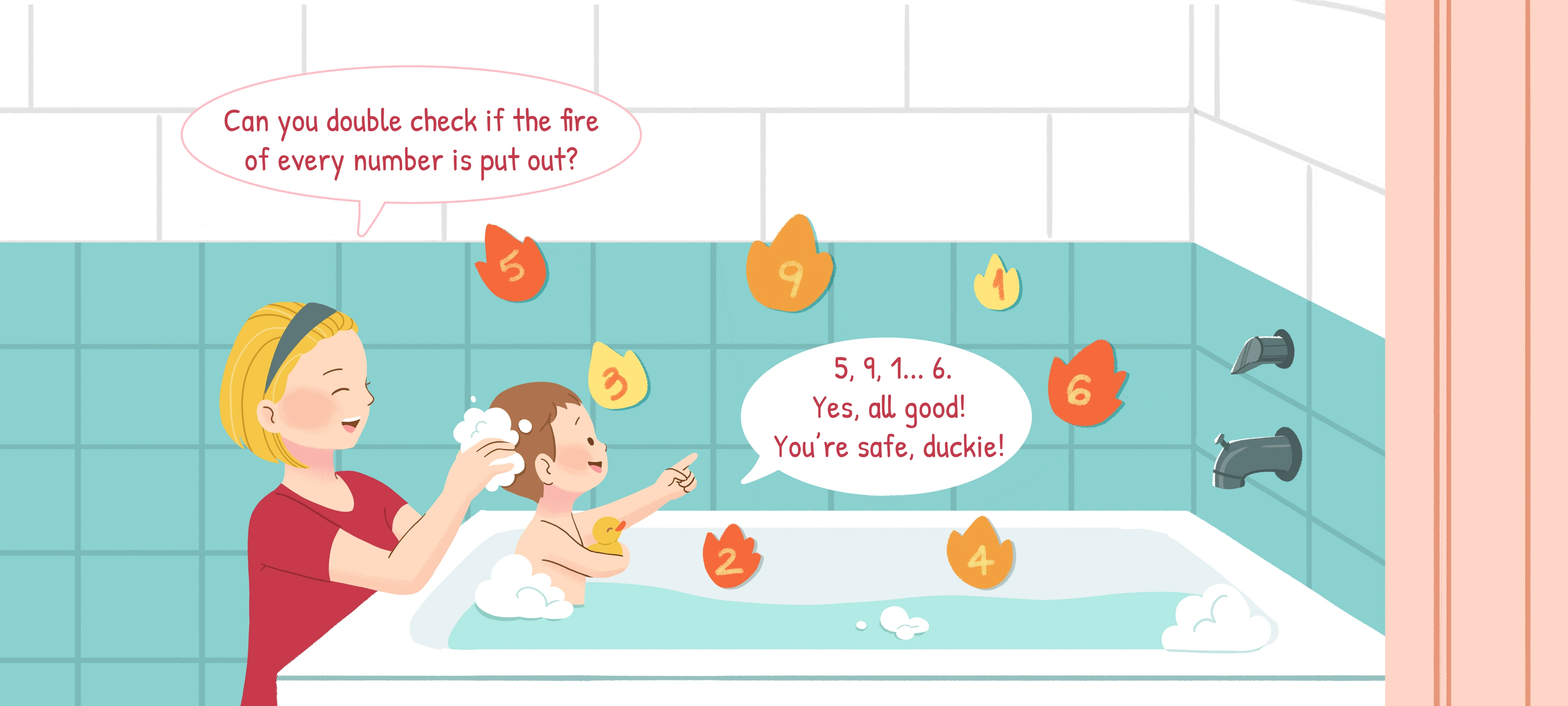 Squirt the Fire, step 3