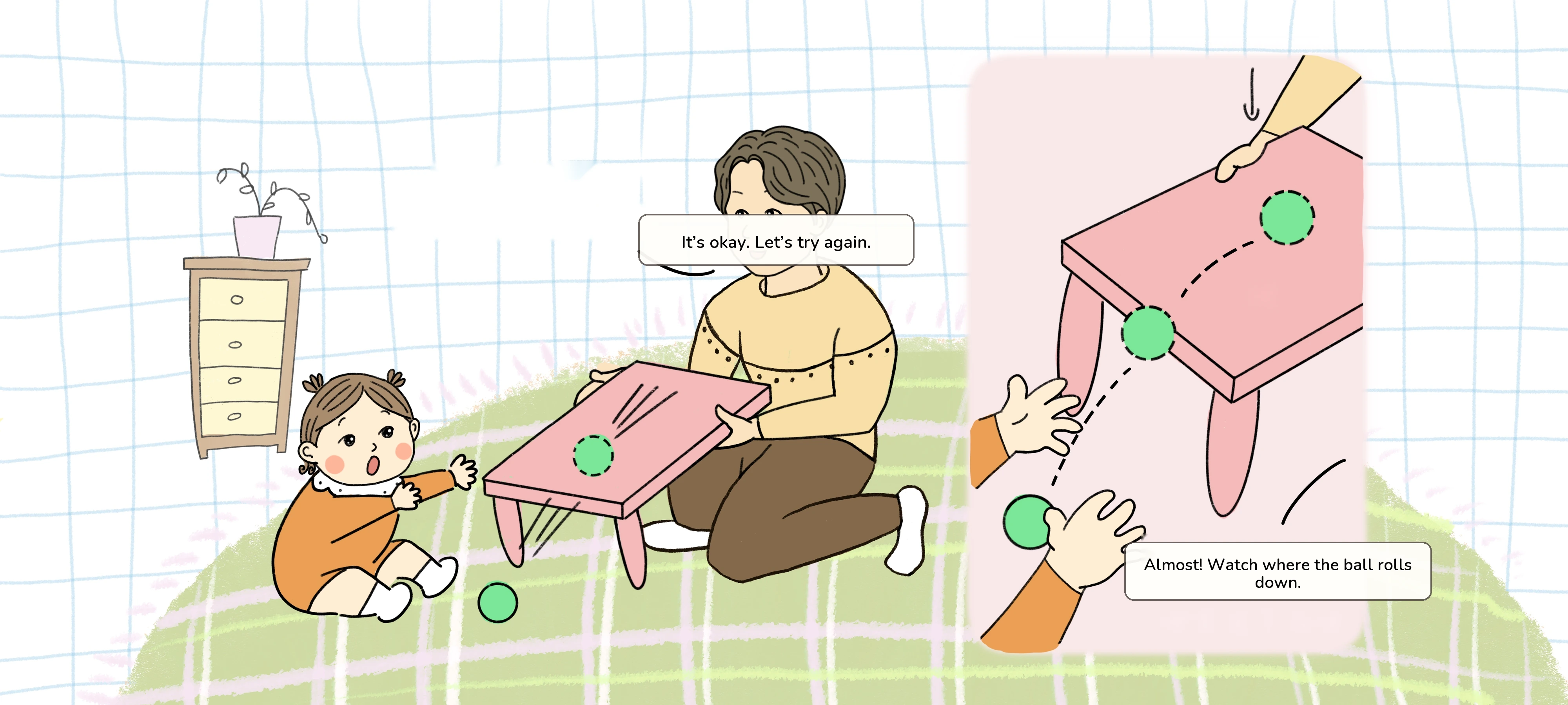 Roll the Little Ball, step 2