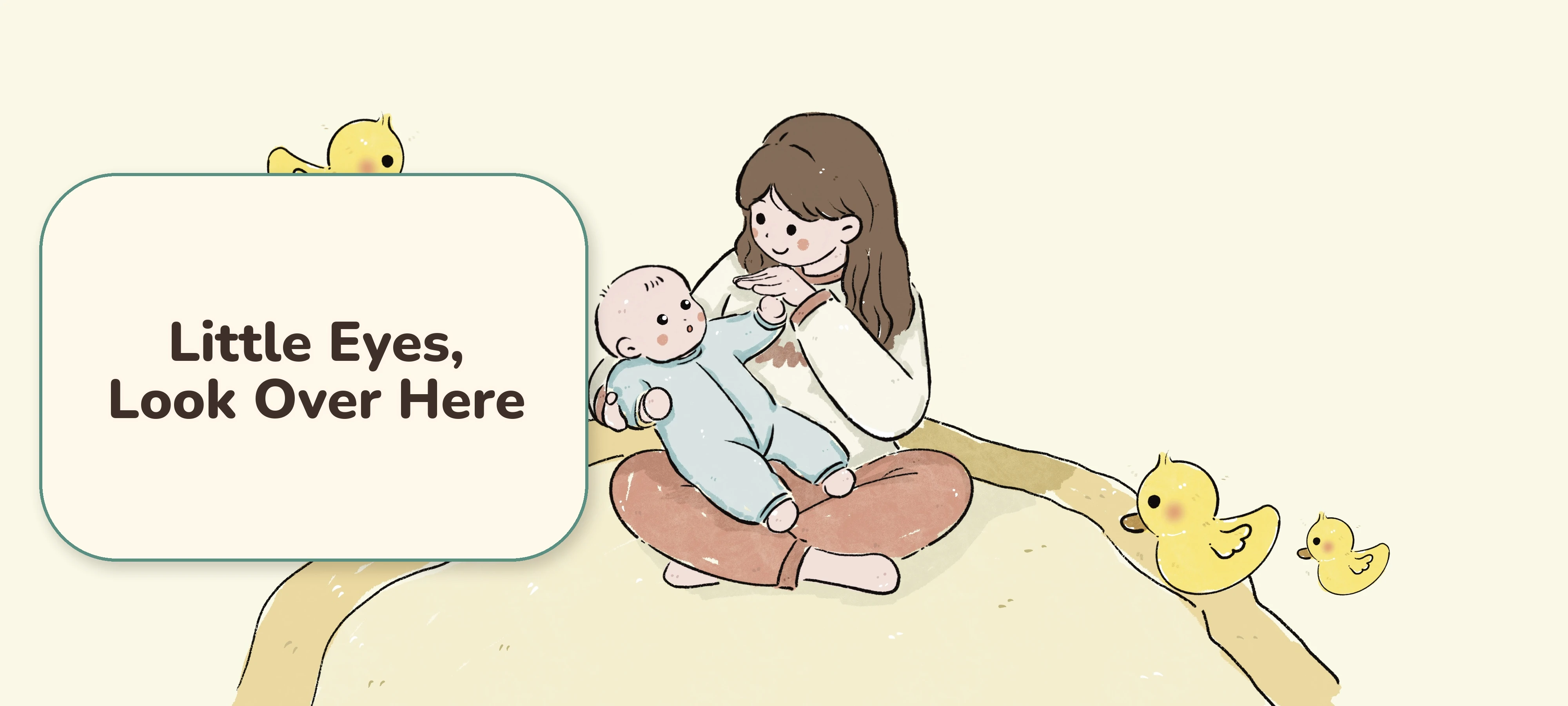 Little Eyes, Look Over Here activity illustration