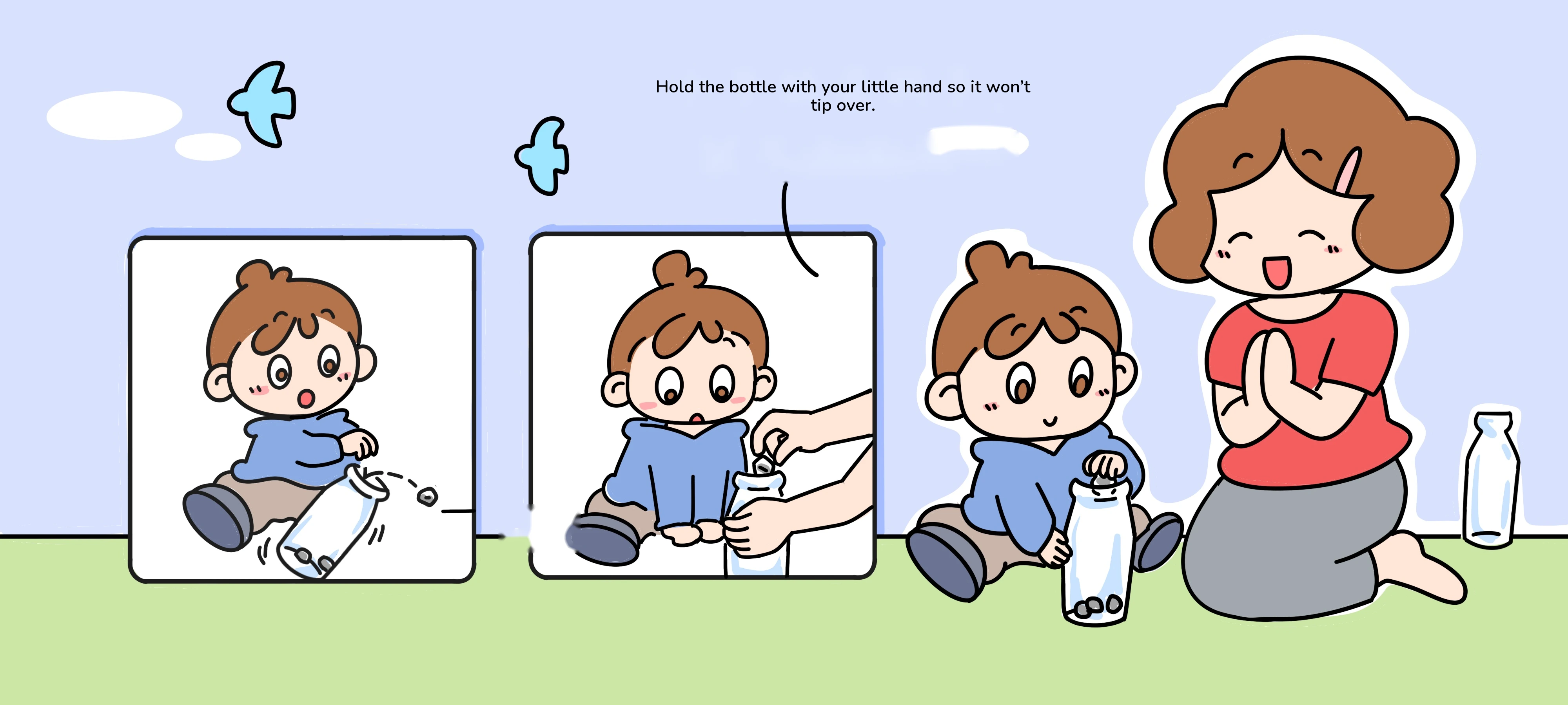 Look with Your Eyes, Hands Down, step 2
