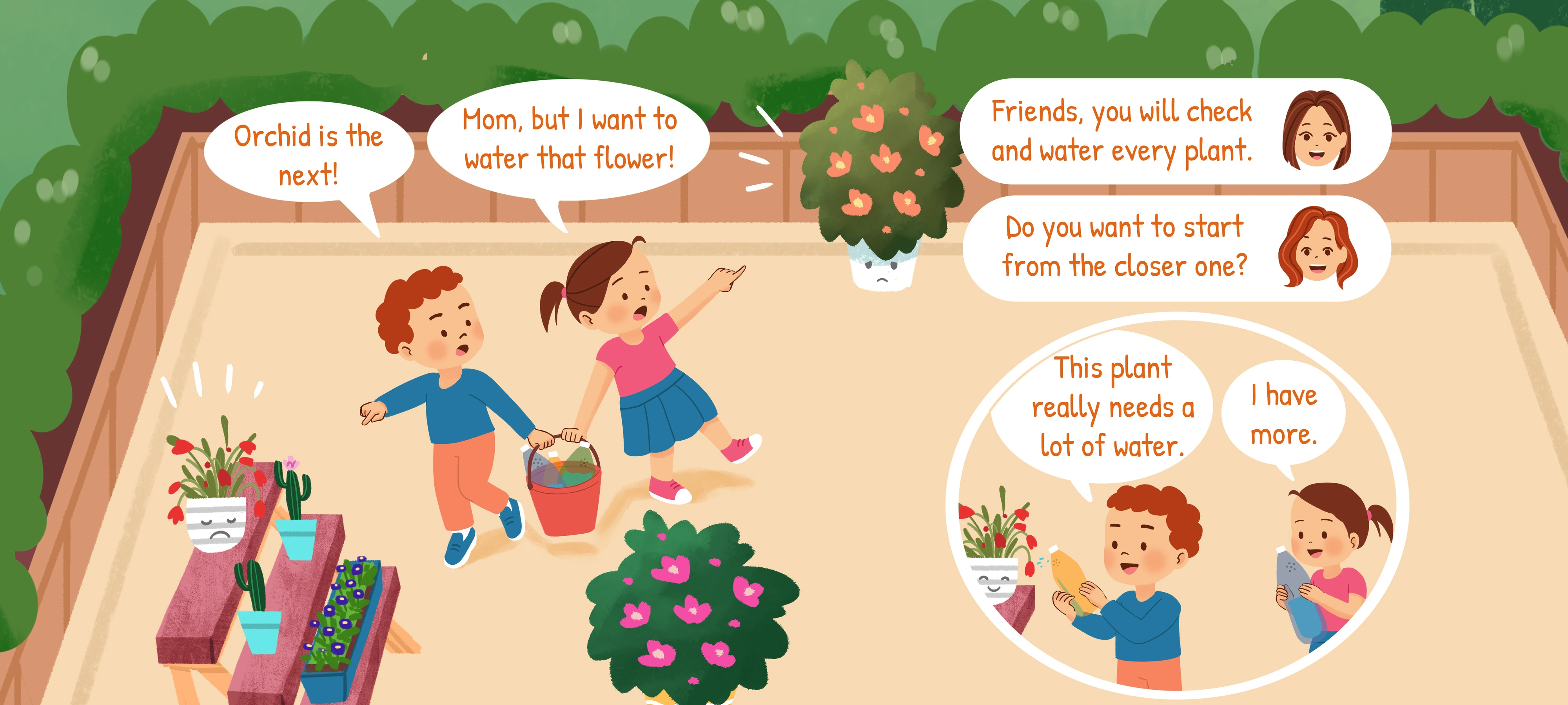 Water Plants Together 2, step 2