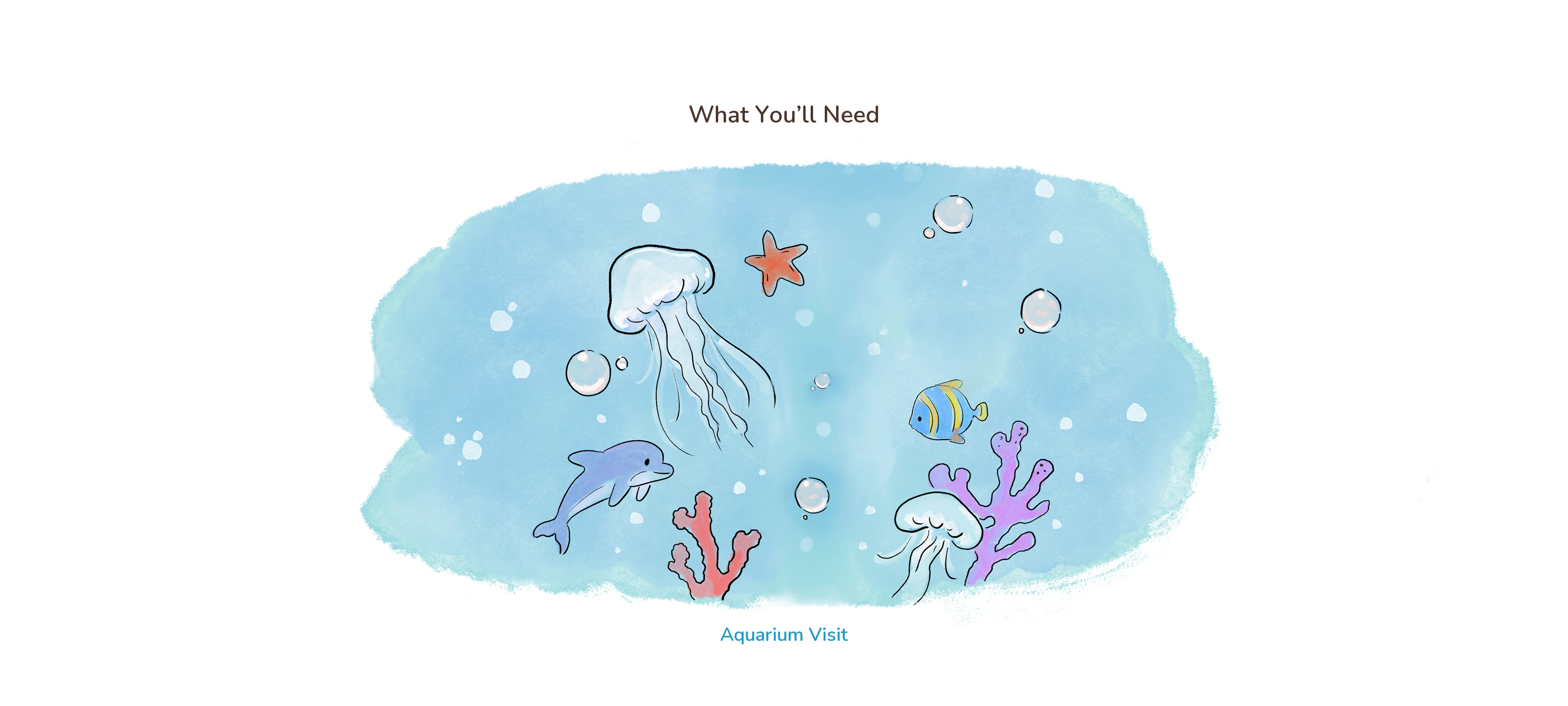A Trip to the Aquarium, preparation