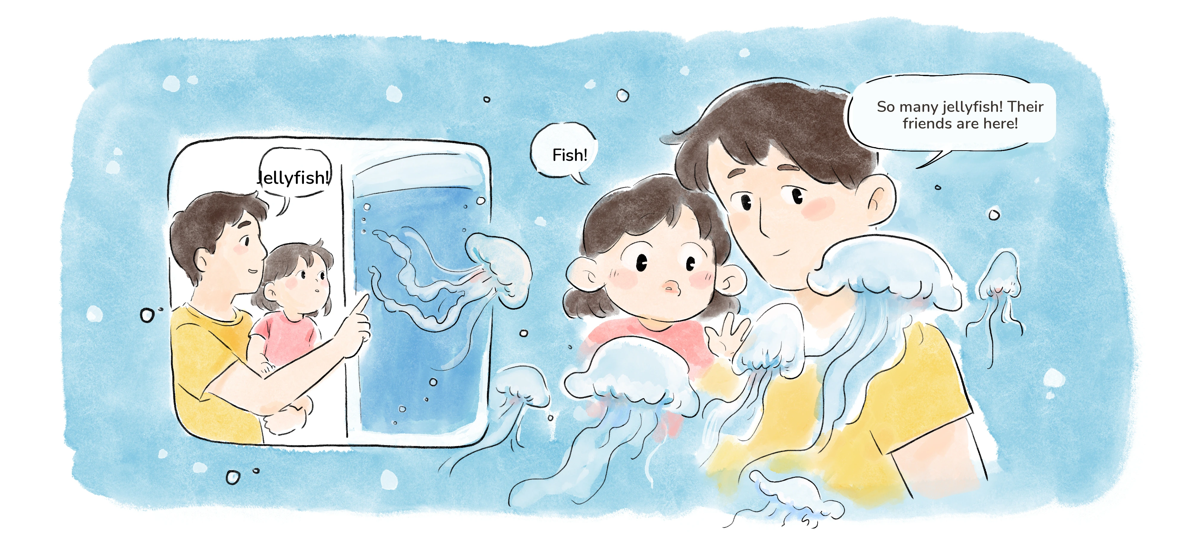 A Trip to the Aquarium, step 1
