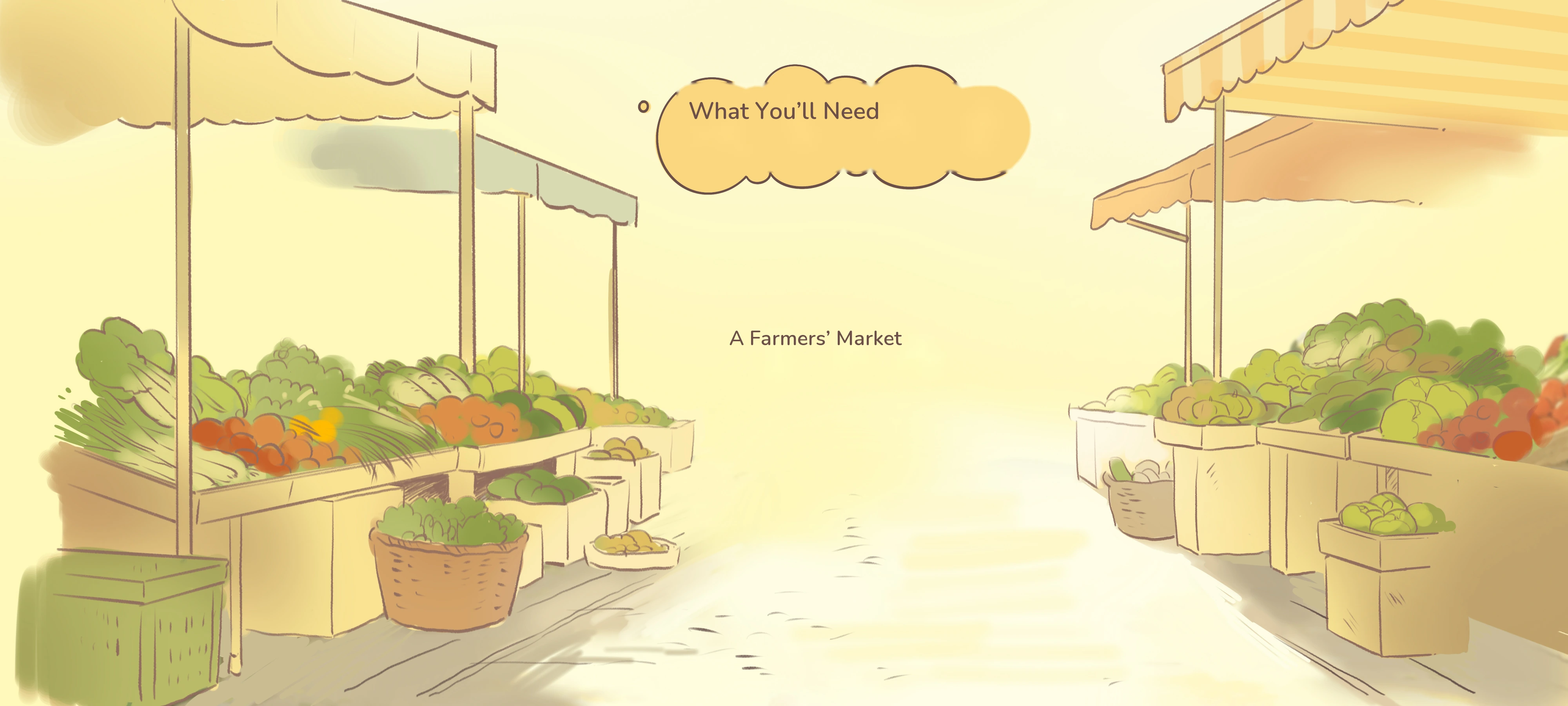 A Word Hunt at the Market, preparation