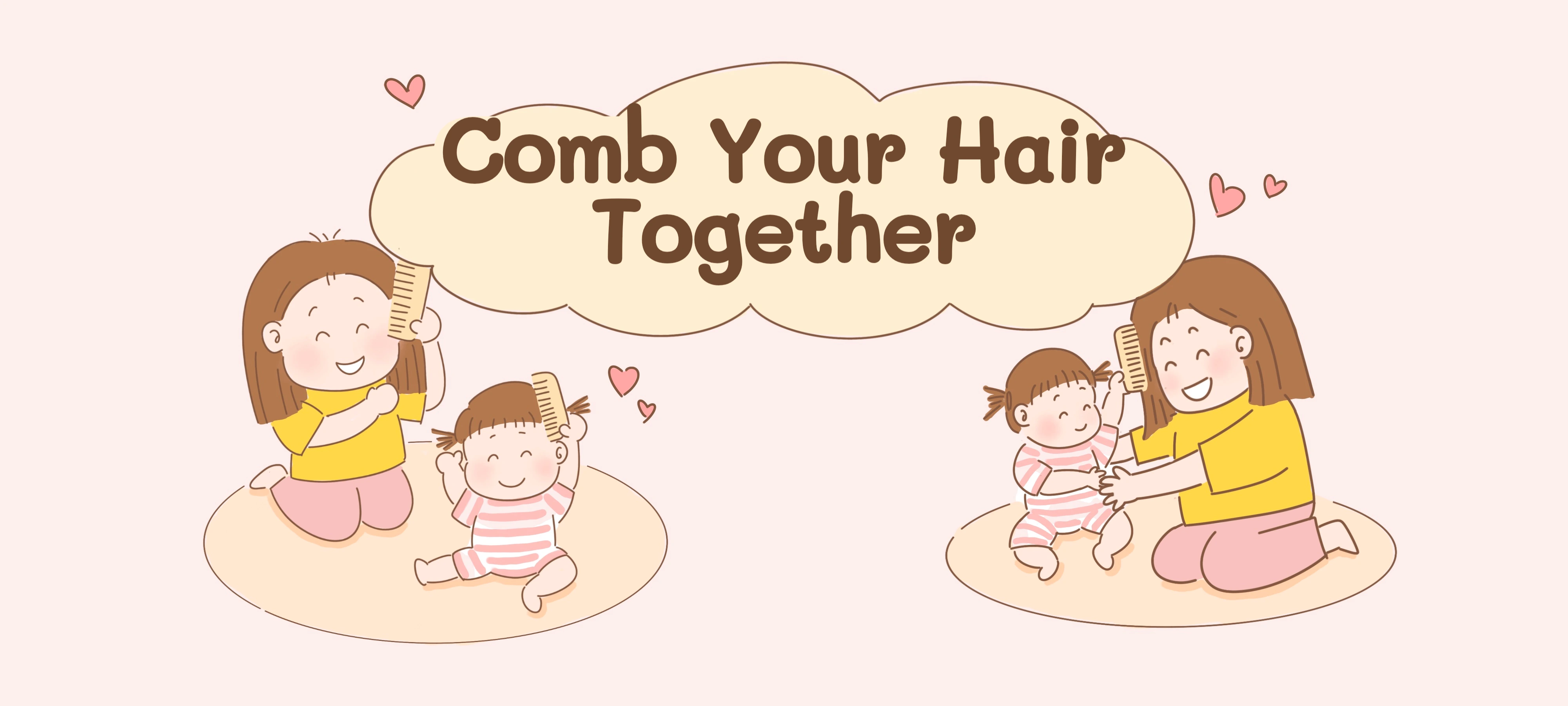 Comb Your Hair Together activity illustration