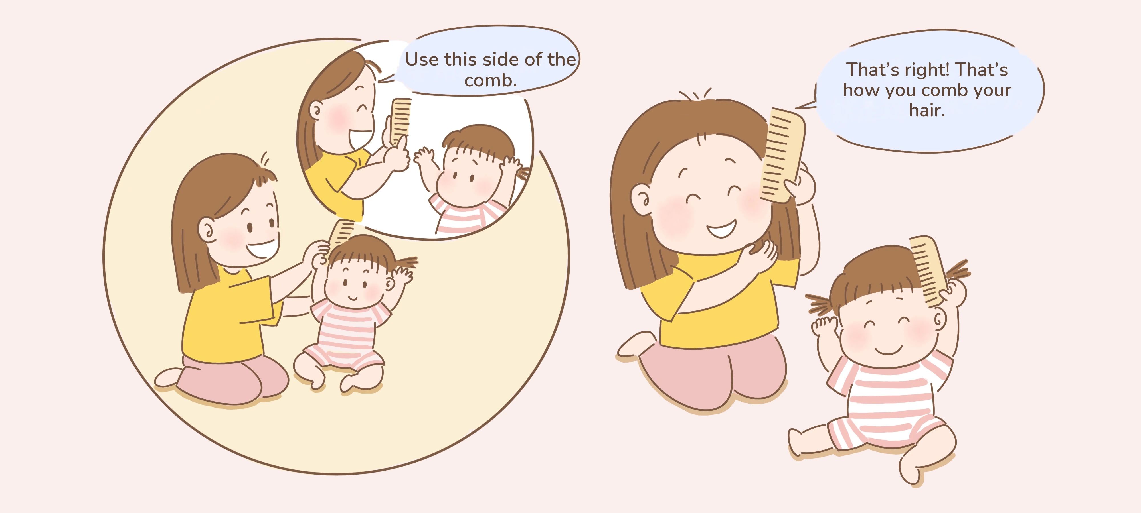 Comb Your Hair Together, step 2