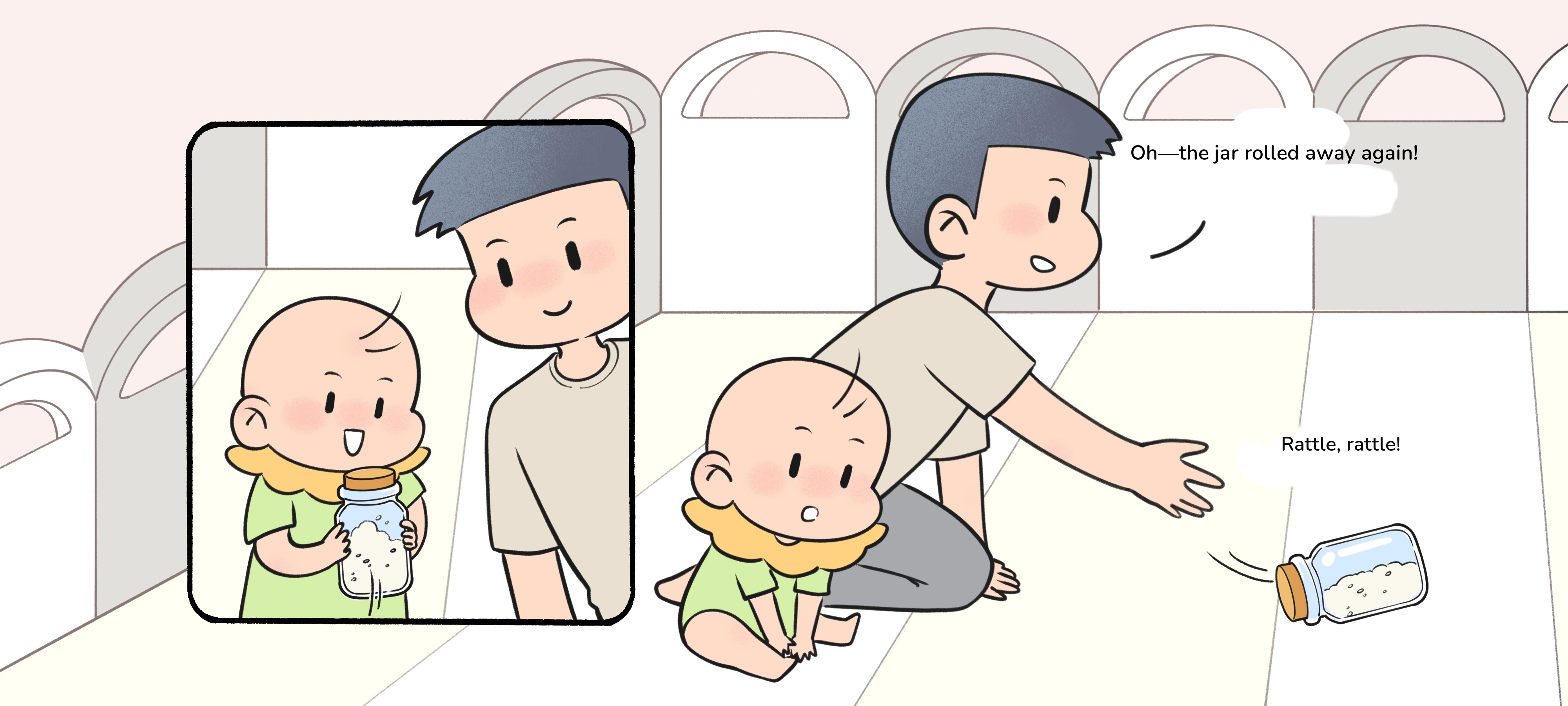 Chase the Rolling Jar, step 2