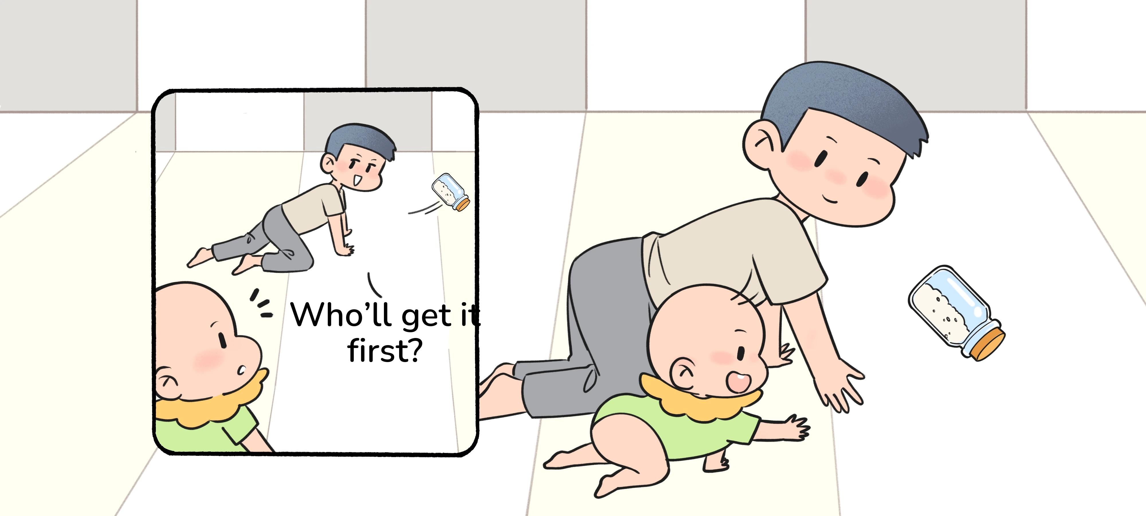 Chase the Rolling Jar, step 3