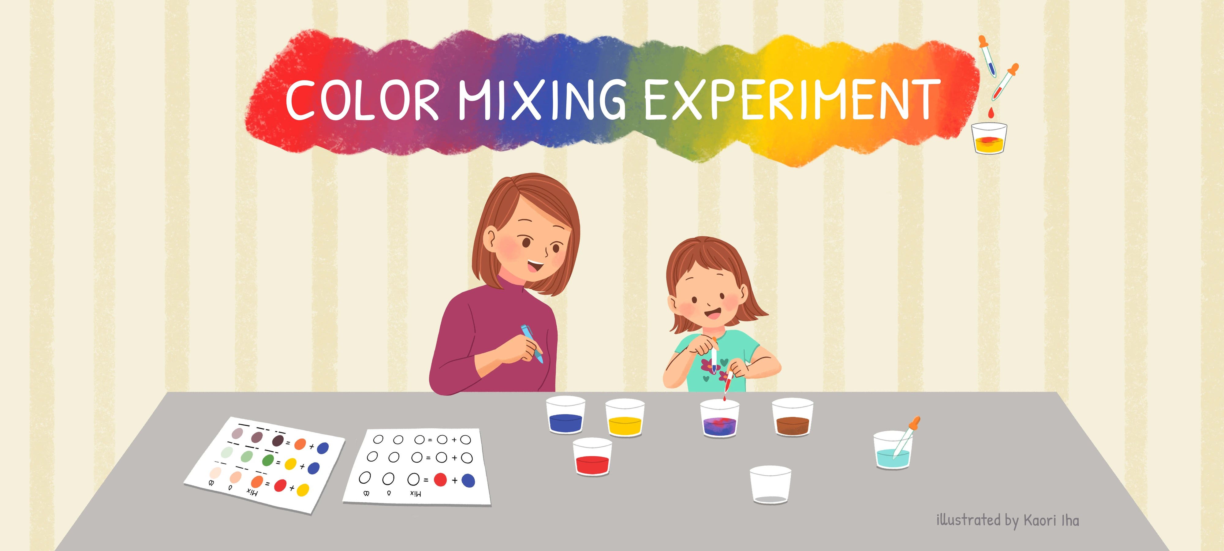 Color Mixing Experiment activity illustration
