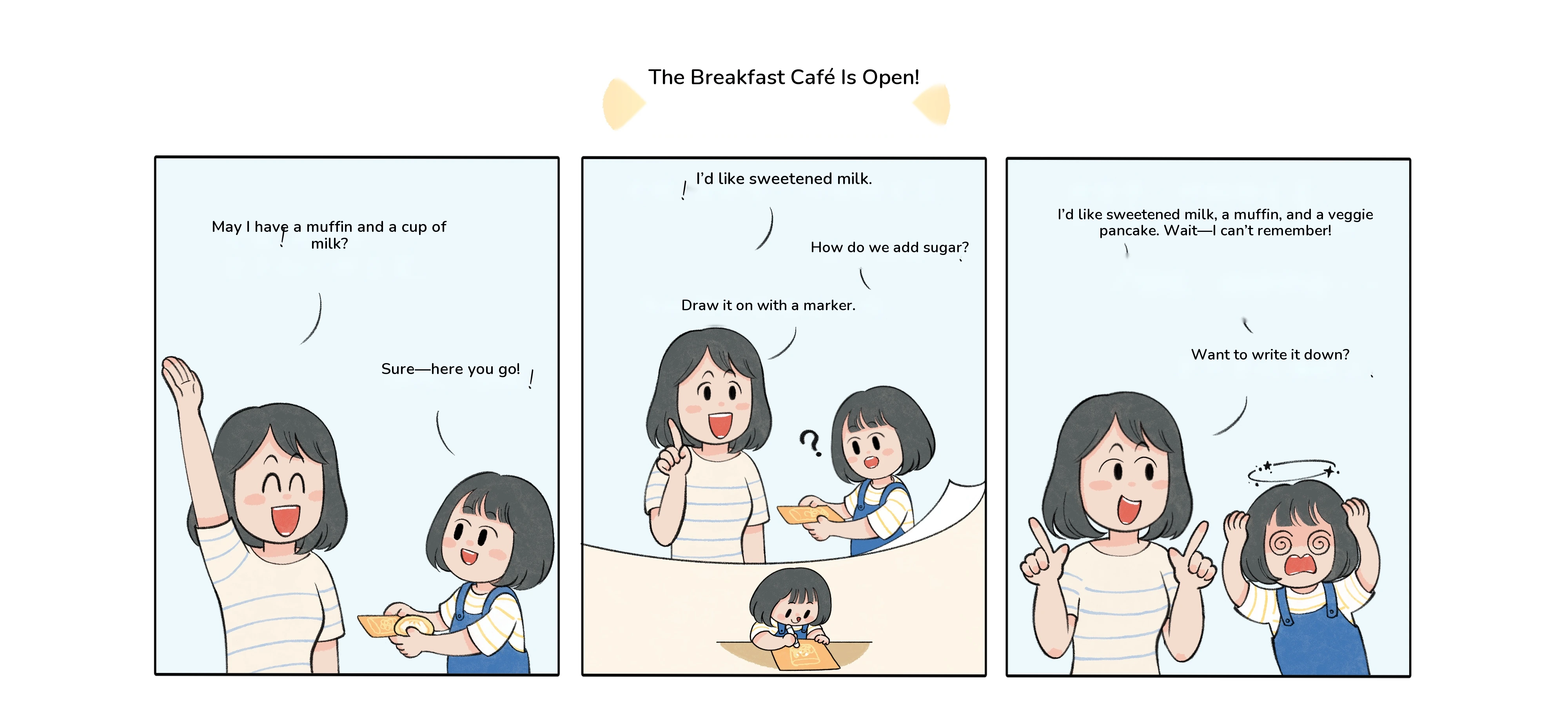 Run a Breakfast Café, step 2