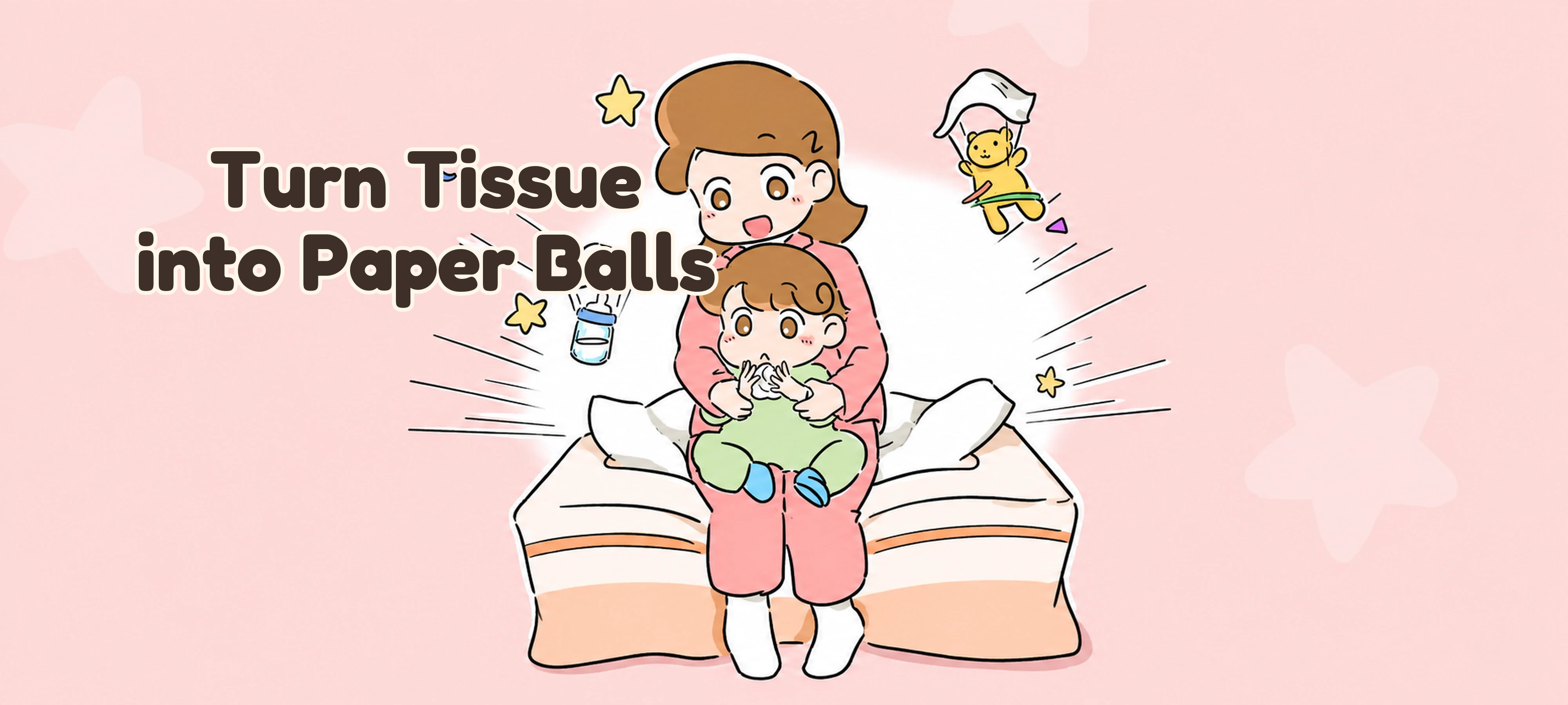 Make Tissue Balls activity illustration