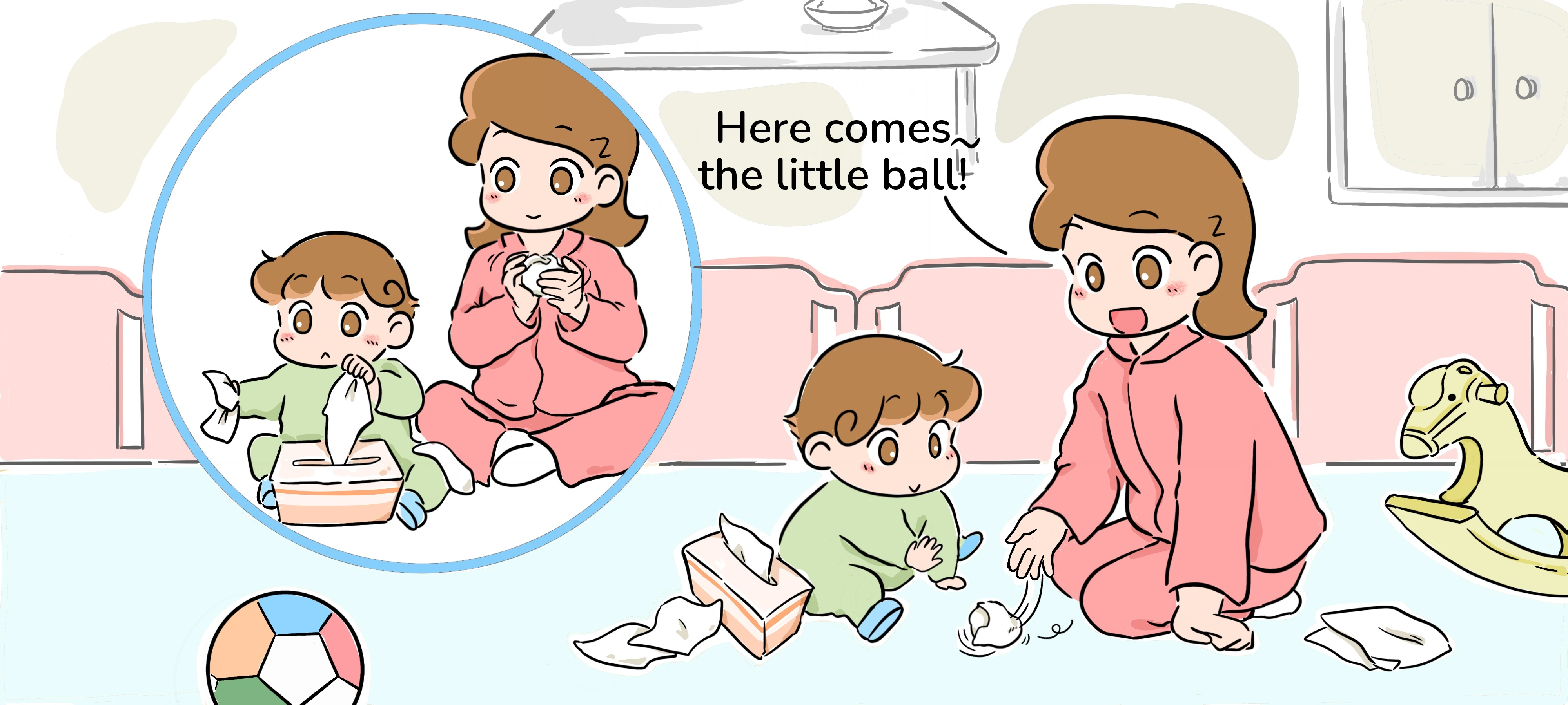 Make Tissue Balls, step 1