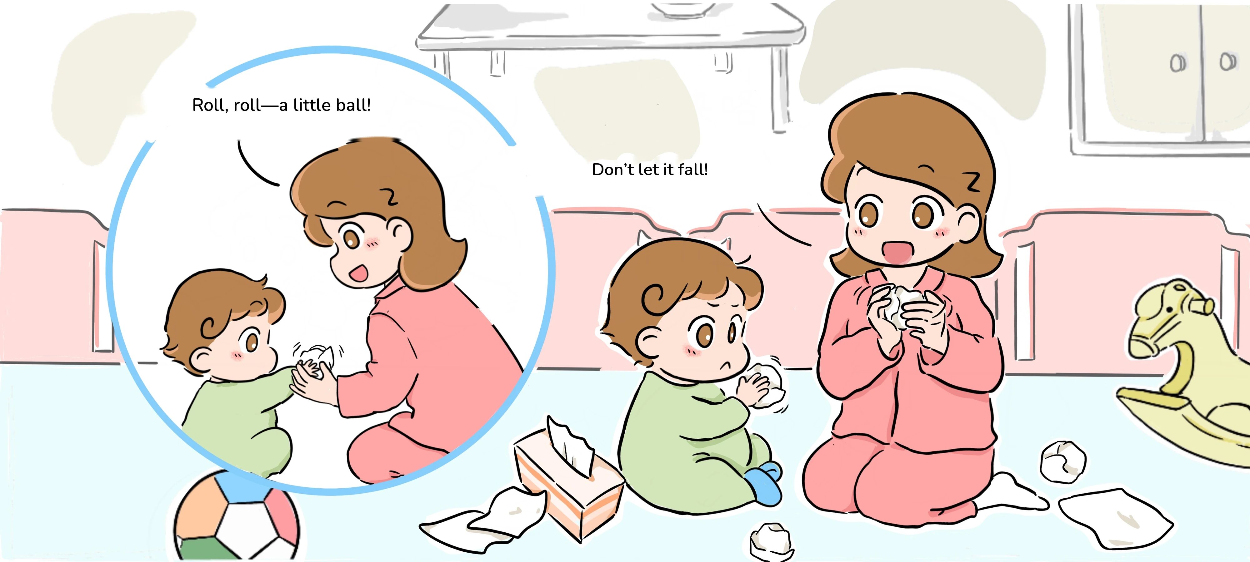 Make Tissue Balls, step 2
