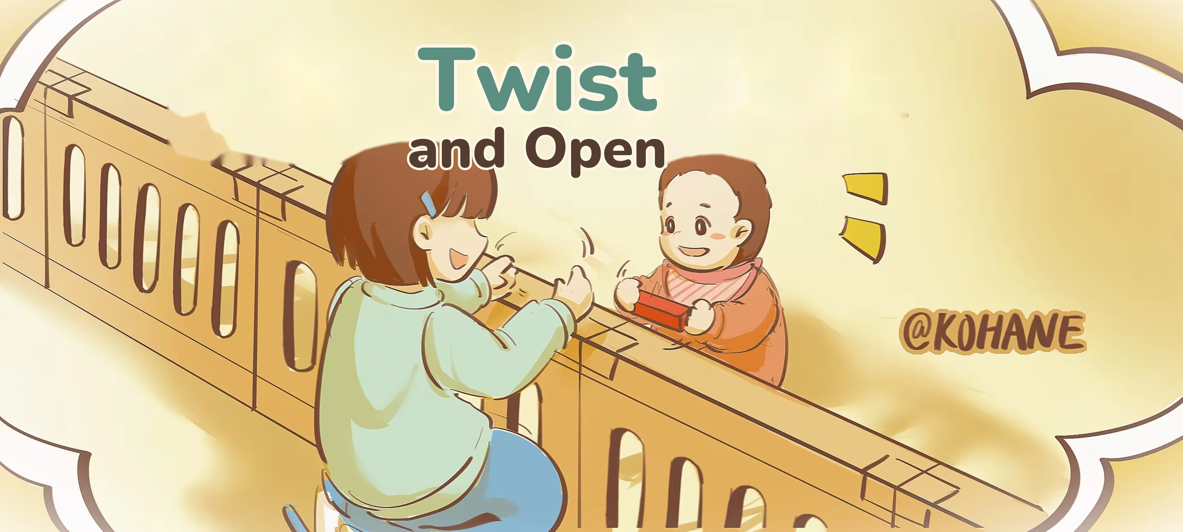 Twist It Through activity illustration